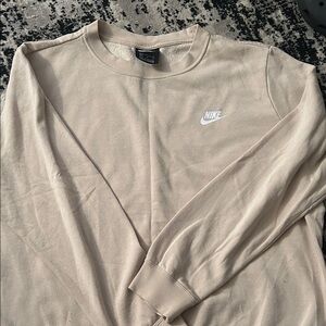 Nike Men's Beige Crewneck Sweater